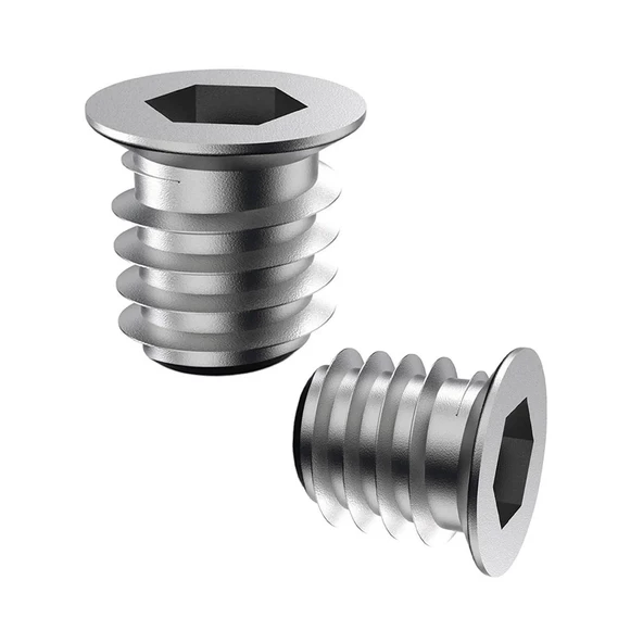 Metal Düz Dişli Dübel Ahşap Dübeli M6 8x13 Diş Çinko Mobilya Bağlantı Ünite Birleştirme (25 ADET) - 4