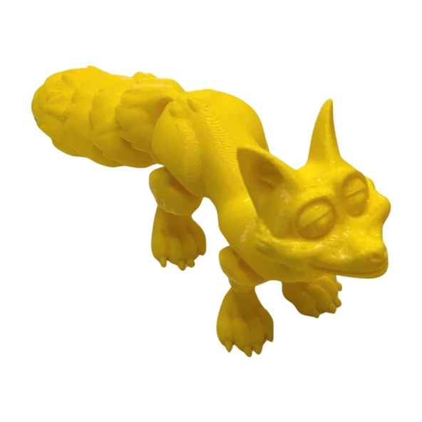 3D Hareketli Tilki Oyuncak - Sarı - Resim 3