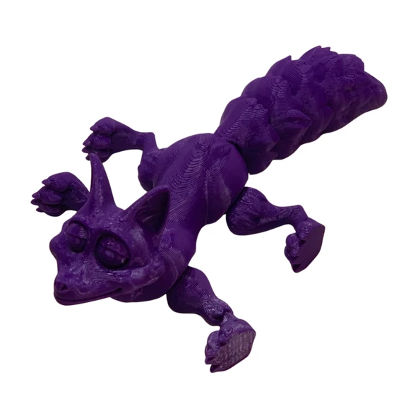 3D Hareketli Tilki Oyuncak - Mor - 5