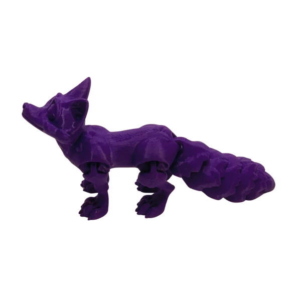 3D Hareketli Tilki Oyuncak - Mor - 4