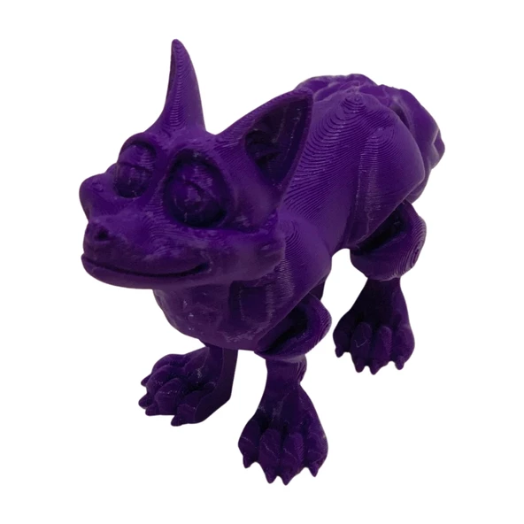 3D Hareketli Tilki Oyuncak - Mor - 2