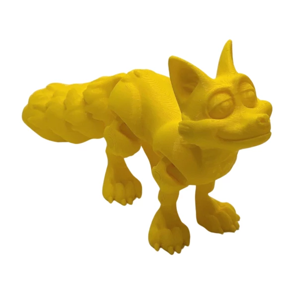 3D Hareketli Tilki Oyuncak - Sarı ürün görseli 1