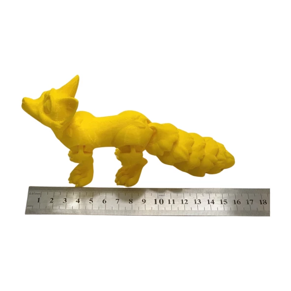 3D Hareketli Tilki Oyuncak - Sarı - Resim 8