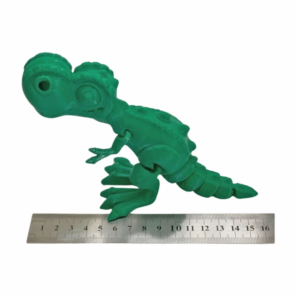 3D Hareketli Trex Oyuncak - Yeşil - Resim 5