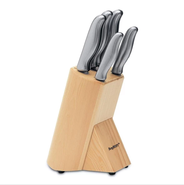 Berghoff 1307143 Essentials 6 Parça Bloklu Bıçak Seti