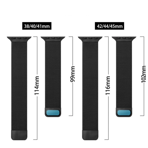 Tfy Store Watc 42-44-45-49 mm Uyumlu Çift renk Metal Mıknatıslı Kordon - 4