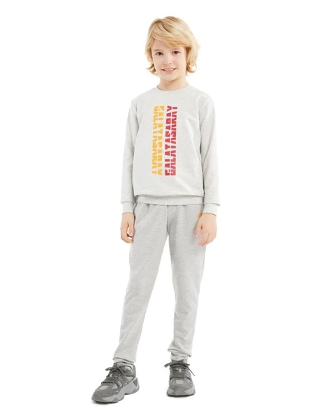 Galatasaray Orijinal Galatasaray Baskılı Gri Çocuk Sweat