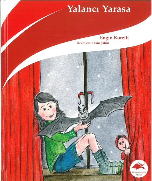 Yalancı Yarasa Türkçe Resimli Çocuk Kitabı Büyük Boy (Ciltli) - Engin Korelli ürün görseli 1