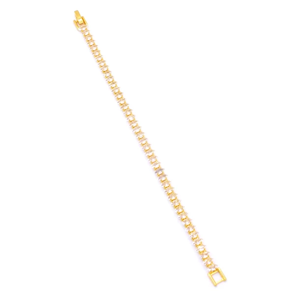 Su Yolu Bileklik Çelik Altın Kaplama BLK-439 - Resim 5