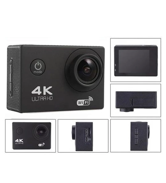 Aksiyon Kamerası 4K Video Kamera Kamera Dijital Wifi Aksiyon Kamerası Kafa Montajı - Resim 4