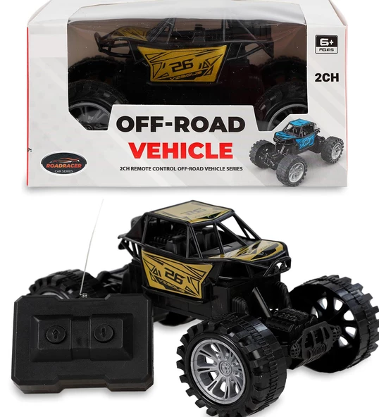 Rock Crawler Off-Road Metal Görünüm,Yarım Fonksiyonlu U/K Dağda, Çölde, Kayada Giden Buggy Jeep 1:22