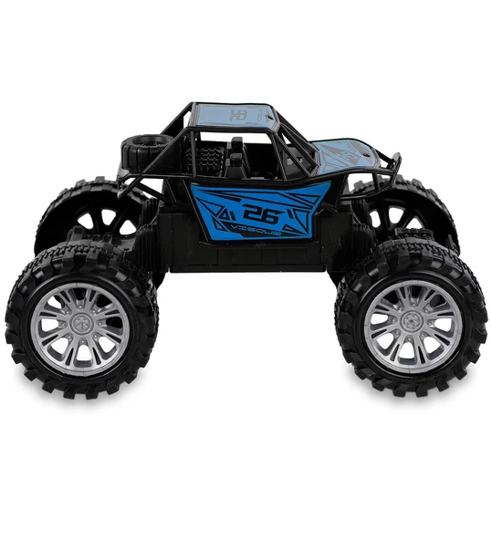 Rock Crawler Off-Road Metal Görünüm,Yarım Fonksiyonlu U/K Dağda, Çölde, Kayada Giden Buggy Jeep 1:22 - 9