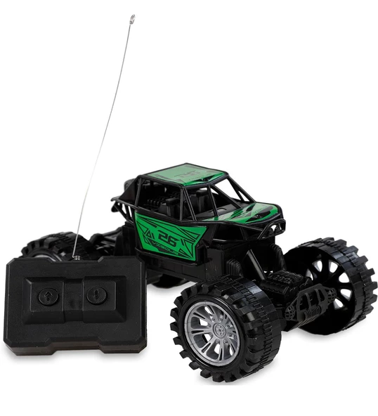 Rock Crawler Off-Road Metal Görünüm,Yarım Fonksiyonlu U/K Dağda, Çölde, Kayada Giden Buggy Jeep 1:22 - 12