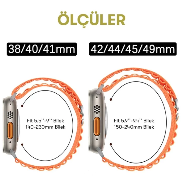 Tfy Store Watc 42-44-45-49 mm Uyumlu Mountain Kordon - 10