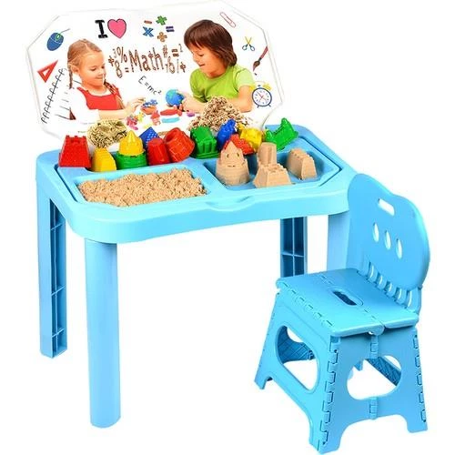 Heroes Kinetik Kumlu Oyun ve Çalışma Masası Katlanabilir Sandalyeli Set - 4