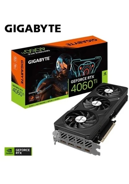 Gigabyte RTX 4060 TI Gaming OC GV-N406TGAMING OC-8GD 128 Bit GDDR6 8 GB Ekran Kartı