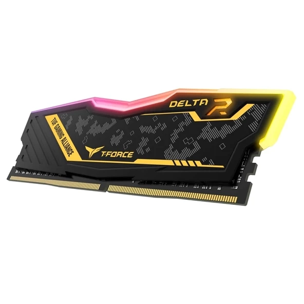 Team T-Force Delta RGB TUF Yellow 16 GB (2X8) 3200 MHz DDR4 CL16 TF9D416G3200HC16FDC01 Ram - 4