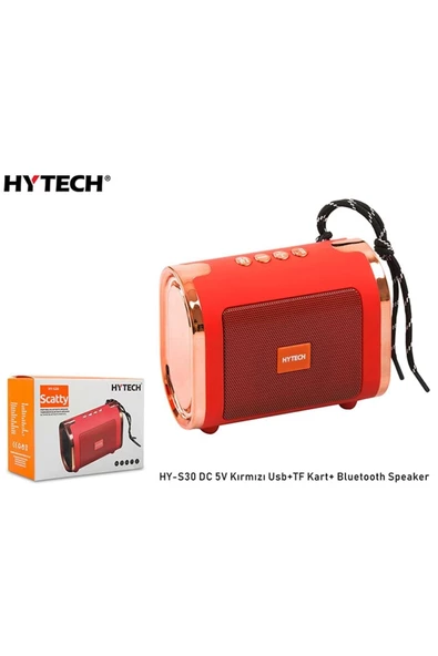 Hytech Dc 5v Bluetooth Speaker Kırmızı Usb+tf Kart+ Destekli Hy-s30