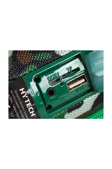 Hytech Hy-s15 Crunch 3.7v- 5v/500ma Kamuflaj Aux+usb+tf Kart Destekli 5w*2 - 95db Bluetooth Speaker - 3