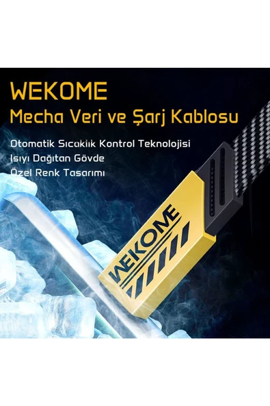 wekome Wdc-189 2 In 1 Type-c / Type-c To Lightning 65w 20w Hızlı Şarj Data Kablo 1 Metre - 2