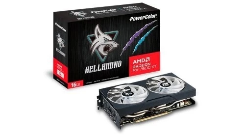 Powercolor Hellhound RX7600XT 16G-L/O 16GB GDDR6 128Bit DX12 Ekran Kartı