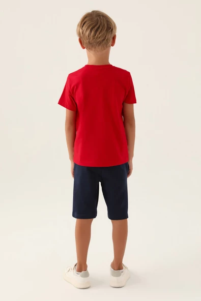 U.S. Polo Assn. 1765 Est Erkek Çocuk Bermuda Pijama Takım - 3