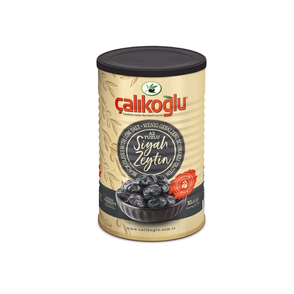 Çalıkoğlu Doğal Gemlik Duble Siyah Zeytin (Az Tuzlu) 800 gr (201-230) XL - 2