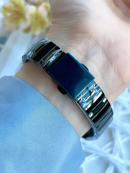 Ferro Çelik Kordonlu İç Fonksiyonları Aktif 3 Atm Özel Tasarım Kadın Kol Saati BFM210788AWT-R - Resim 3