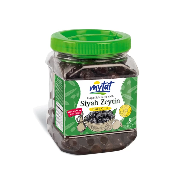 Mytat Doğal Gemlik Süper Siyah Zeytin 900 gr (291-320) S - 2