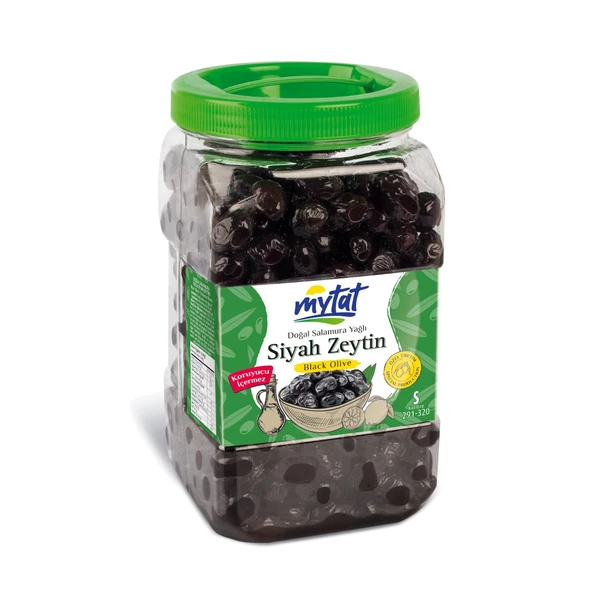 Mytat Doğal Gemlik Süper Siyah Zeytin 1400 gr (291-320) S - 2