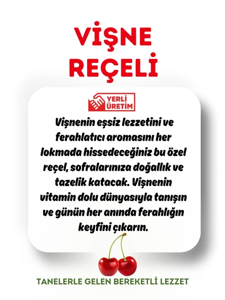 Çalıkoğlu Geleneksel Vişne Reçeli 800 gr (Kova) - 3