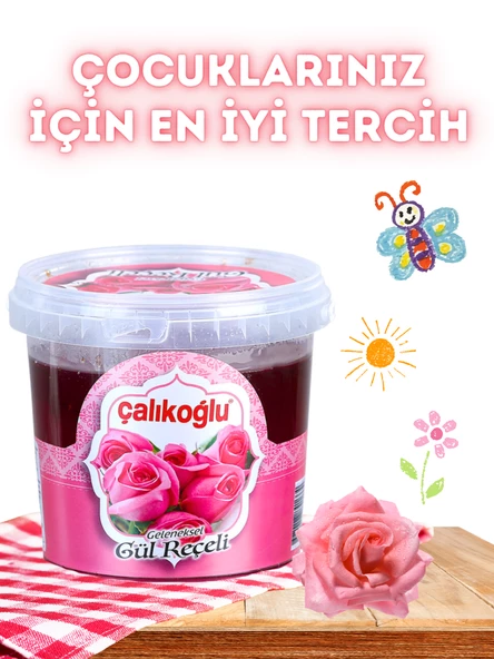 Çalıkoğlu Geleneksel Gül Reçeli 1500 gr (Kova) - 2