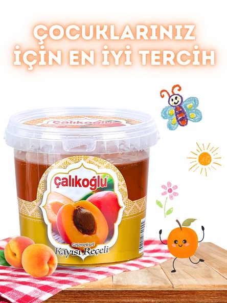 Çalıkoğlu Geleneksel Kayısı Reçeli 1500 gr (Kova) - 2