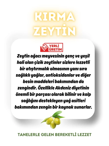 Çalıkoğlu Doğal Çizik Yeşil Zeytin 1 kg (261-290) - 3