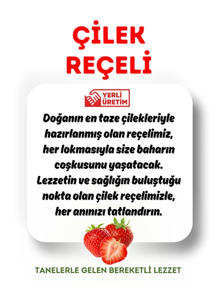 Mytat Geleneksel Çilek Reçeli 1500 gr (Cam Kavanoz) - 3