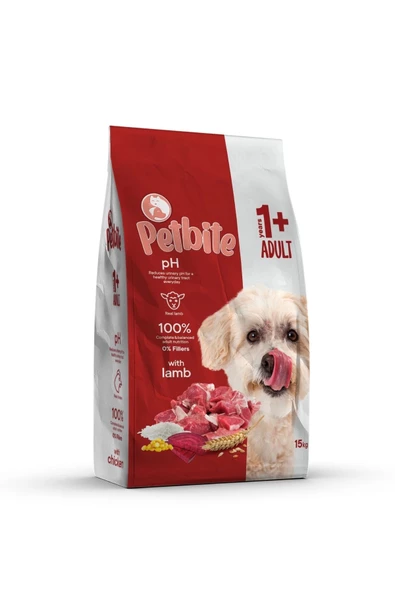 Petbite Yetişkin Kuzulu Köpek Maması 15 Kg