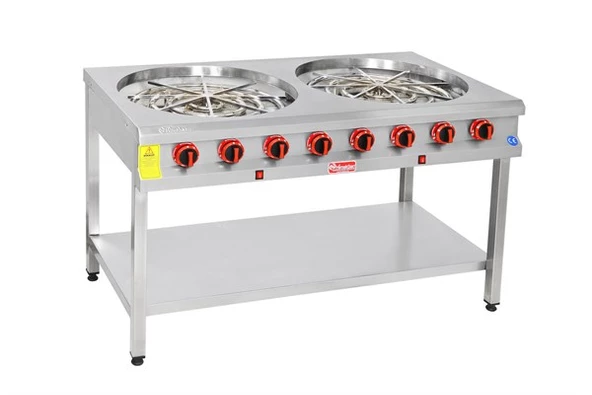 Himaksan Taban Raflı Gazlı Motorlu 2 Li Börek Ocağı