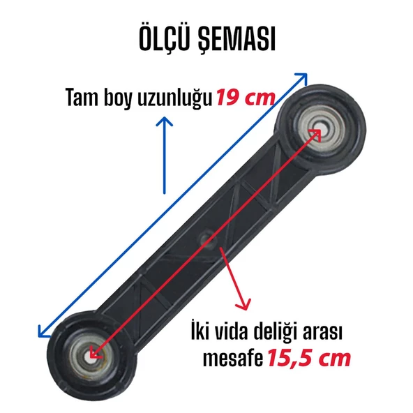 4 Adet Beşik Sallama Aparatı Siyah 15.5 Cm - 3