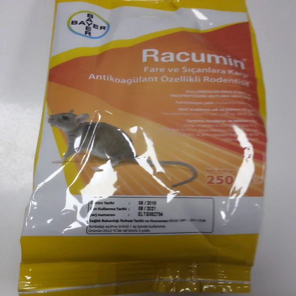 Bayer Racumin Fare Zehiri 250 gr Kullanıma Hazır Yem Fare ve Sıçan Uzmanı - 5