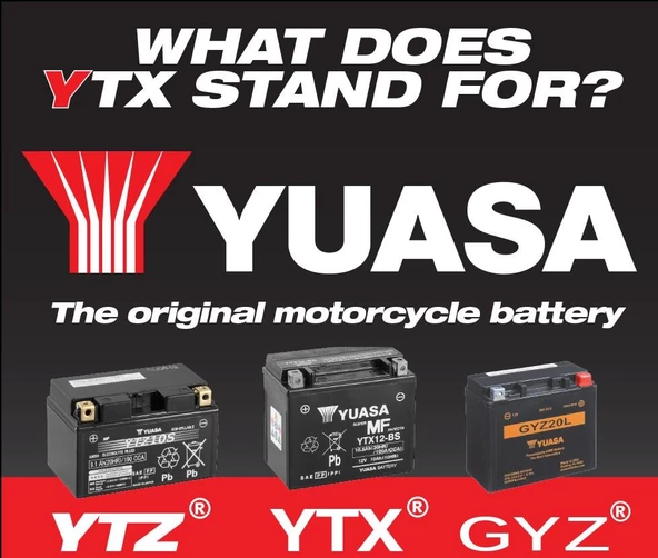 Kawasaki KLE650 Versys 2008-2019 YUASA 12V 10AH AKÜ - 3