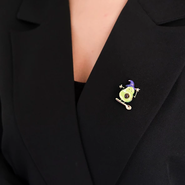 . Altın Kaplama Avakoda Model Broş BR-104 - 2