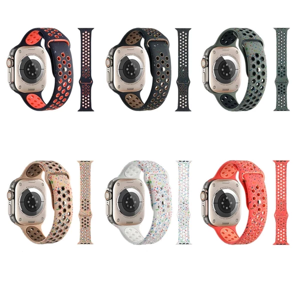 Watch 40mm Kordon Yeni Seri 2023 KRD-02 Silikon Strap Kayış - 2