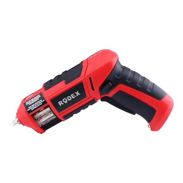 Rodex RDX331 Akülü Otomatik Değiştirilebilir Uçlu Vidalama Şarjlı Tornavida Yıldız Düz Uç Hediyeli - 6