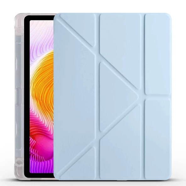 Xiaomi Redmi Pad SE Uyumlu  Uyumlu KılıfTri Folding Kalem Bölmeli Standlı  Uyumlu Kılıf