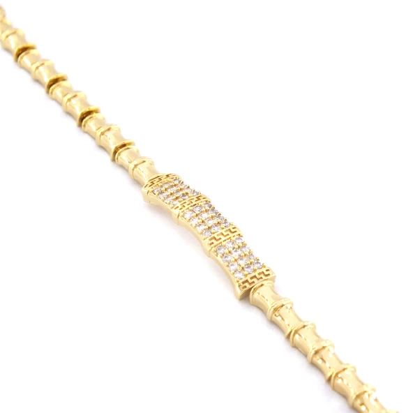 Altın Kaplama Zirkon Taşlı Kadın Bileklik BLK-1037 - Resim 6