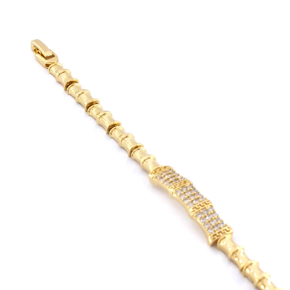 Altın Kaplama Zirkon Taşlı Kadın Bileklik BLK-1037 - Resim 5