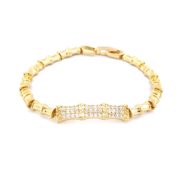 Altın Kaplama Zirkon Taşlı Kadın Bileklik BLK-1037 - Resim 2