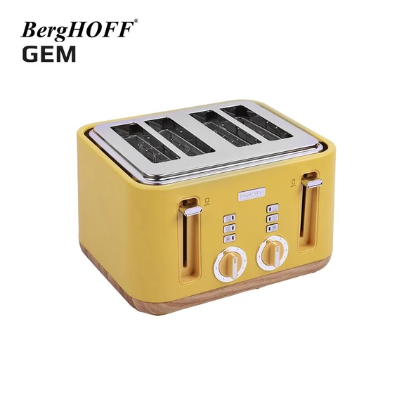 BergHOFF GEM NATURAL Sarı Dört Dilim Ekmek Kızartma Makinesi 7960001 - 3