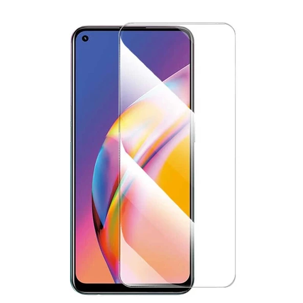 Oppo A76 Uyumlu  Maxi Glass Temperli Cam Ekran Koruyucu