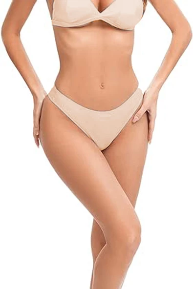 5li Kadın Tanga İz Yapmaz Lazer Kesim String Ağ Dikişsiz - 8